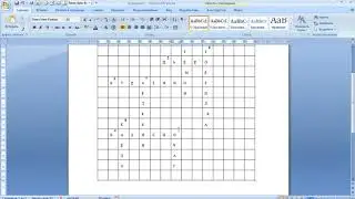СОЗДАЕМ  КРОССВОРД В   WORDE 2007
