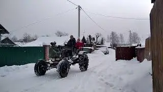 Переделал теслу Поставил советский двигатель УД-1 Будет фронтальный погрузчик Надо делать КУН