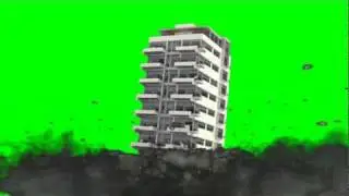 Building Demolition (Green Screen) 16:9