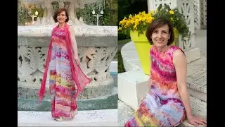 Окрашивание тканей в технике тай-дай. Презентация курса по сарафанам и платьям в технике тай-дай
