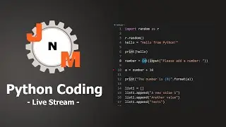 Python Coding for beginners Live Stream