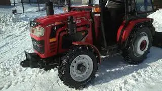 Шифенг 240 4х4, передок від УАЗ. Саморобний Shifeng відгортає сніг.