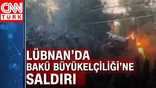 Lübnanda radikal Ermeni grup Bakü Büyükelçiliğine taş ve patlayıcı attı