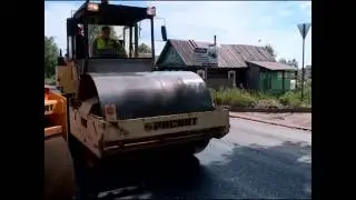 Ремонт дорожного полотна на улице Архангельской