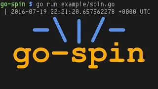 go-spin, simple 21-LOC bar spinner