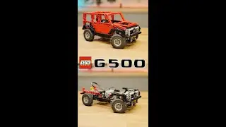 Simple LEGO Technic Mercedes Geladewagen 4x4 with diff lockers
