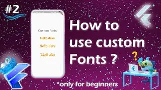 Custom Fonts in flutter | Flutter google fonts.