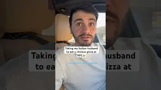 Taking my Italian husband to eat a chicken pizza at KFC😂💀