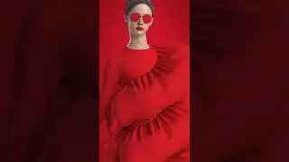 puffy ruffles in action 🍒 #clo3d #fashion #digitalfashion #cgi #marvelousdesigner
