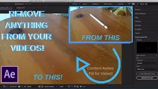Remove ANY OBJECT From Videos! - After Effects Update with Content-Aware Fill! (AMAZING!)