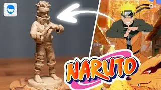 How to make anime Naruto from clay modeling. Masterclass