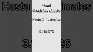 Diferencias entre Float y Double