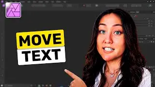 How to move text or object in affinity photo