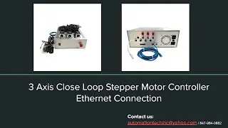 3 Axis NEMA23 Close Loop Stepper Motor Controller with Ethernet Connection