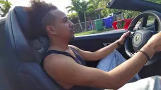 Unified Trading Institute Founder Driving in a Lamborghini in Miami