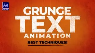 Create Awesome Grungy Text Animations Using After Effects | Tutorial