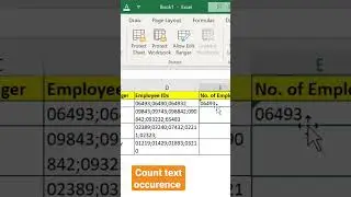 how to Count the occurences in a text in excel 