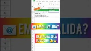 📧 Validatore di Email | Google Sheets
