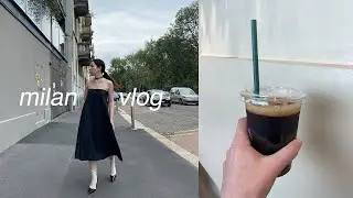Milan vlog 🇮🇹🌿🍝 Food, thunderstorms and iced americano [my kind of Italian diet] + summer outfits