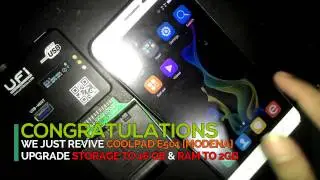 COOLPAD E501 Replace eMMC Upgrade Storage to 16GB and RAM to 2GB using UFiBOX