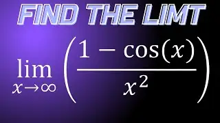 Limit of 1-cosx/x^2 as x approaches infinity using L'Hopitals rule