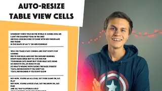 Auto-Resizing Table View Cells! (Swift 3 in Xcode)