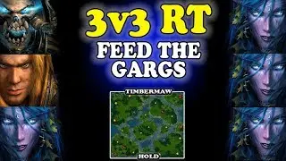 Grubby | Warcraft 3 TFT | 1.30 | 3v3 RT on Timbermaw Hold - Feed the Gargs!