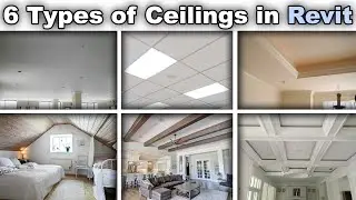 6 Types of Ceilings Modeled in Revit Tutorial (Ceiling in Revit)