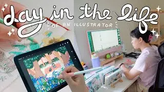 Day in the Life of an Artist ♡ How I Manage Time w/ 4 Day Work Week