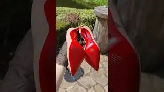 4k Granate styling, walking outdoor, unboxing/trying new high heels from 