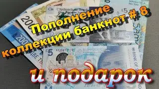 Пополнение коллекции банкнот Мира #8 и подарок от друга