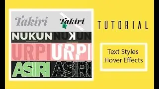 11 Creativity Text Styles and Hover Effects CSS3 | Tutorial SVG masking and Canvas
