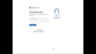 What to do when "You need access" appears