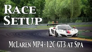 Assetto Corsa: Race Setup (McLaren MP4-12C GT3 @ Spa) + Base Setup