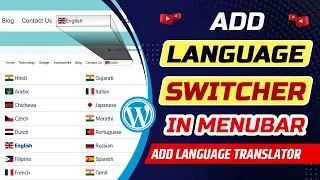How to add language switcher in WordPress menu | The Best WordPress language translation plugin