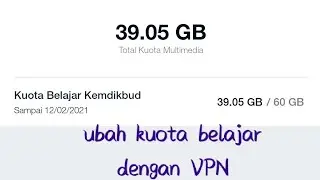 ubah kuota belajar menggunakan VPN bawaan hp 💯%