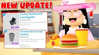 *NEW* BLOX BURGER UPDATE In Bloxburg! JOB Revamp, Furniture, and MORE!