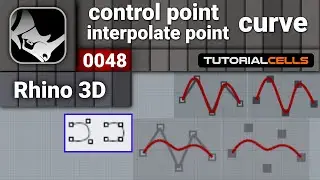 0048. control point curve , interpolate point curve in rhino