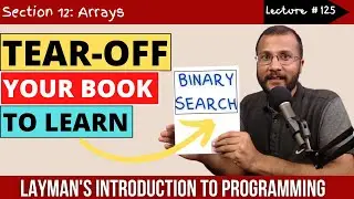 12.5 Binary search algorithm in an array | Complete C programming course | Sunil Dhimal