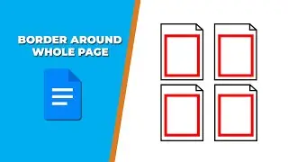 how to insert a border around the whole page in Google Docs