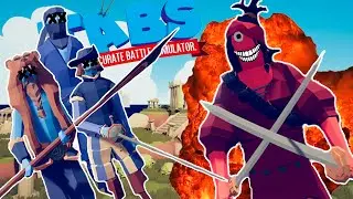 КОРОЛЕВА ПИРАТОВ РАЗНОСИТ ВСЕХ! - Totally Accurate Battle Simulator - Прохождение #17 tabs