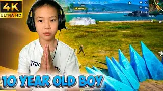 10 YEAR OLD BOY PLAYING SOLO VS FULL SQUAD .PUBG MOBILE UPDATE 3.5. 