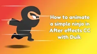 2d ninja character animation tutorial in after effects + duik