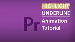 Text Highlight and Underline Animation Tutorial in Adobe Premiere Pro | Tech Talk
