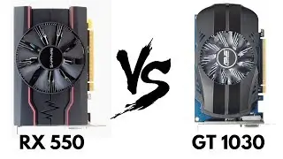RX 550 vs GT 1030 | Comparison in most popular Games | H-Tech