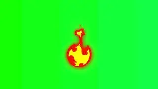 burning fire green screen effect