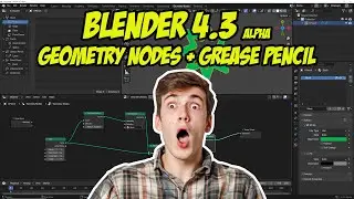 Blender 4.3 alpha: Geometry Nodes now supports Grease Pencil