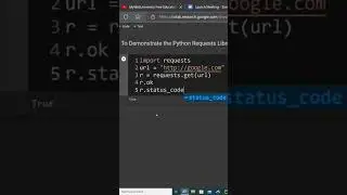 Python Requests Module Example on Google.com URL