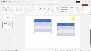 How to align two tables vertically in powerpoint 365