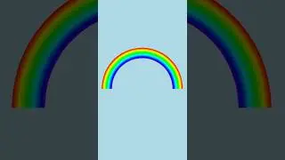 Rainbow in Python Turtle Graphics 🌈